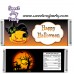 Halloween Candy Bar Wrappers, design 01 Halloween Candy Bar Wrappers, design 01
